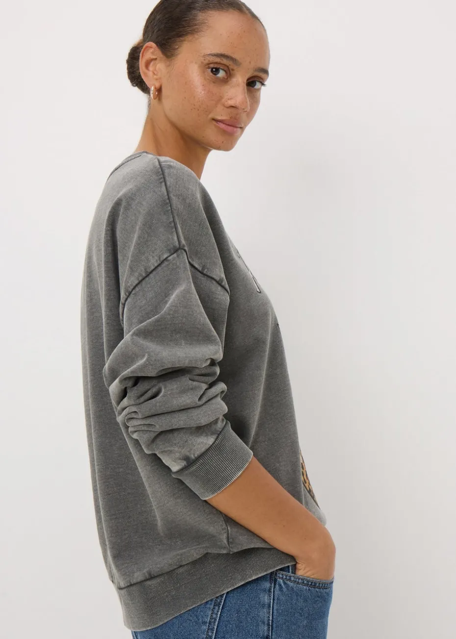 Grey Rolling Stones Sweatshirt