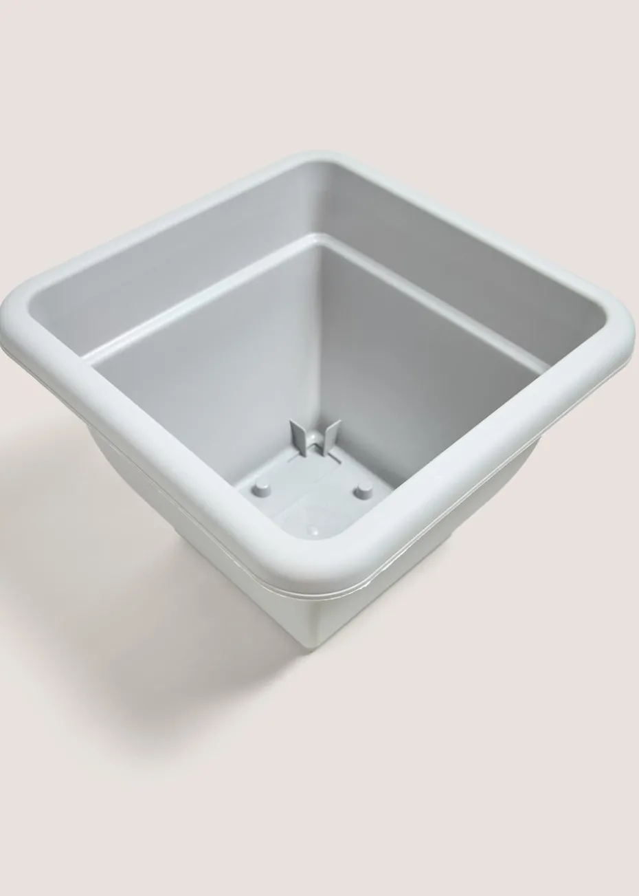 Grey Square Small Planter