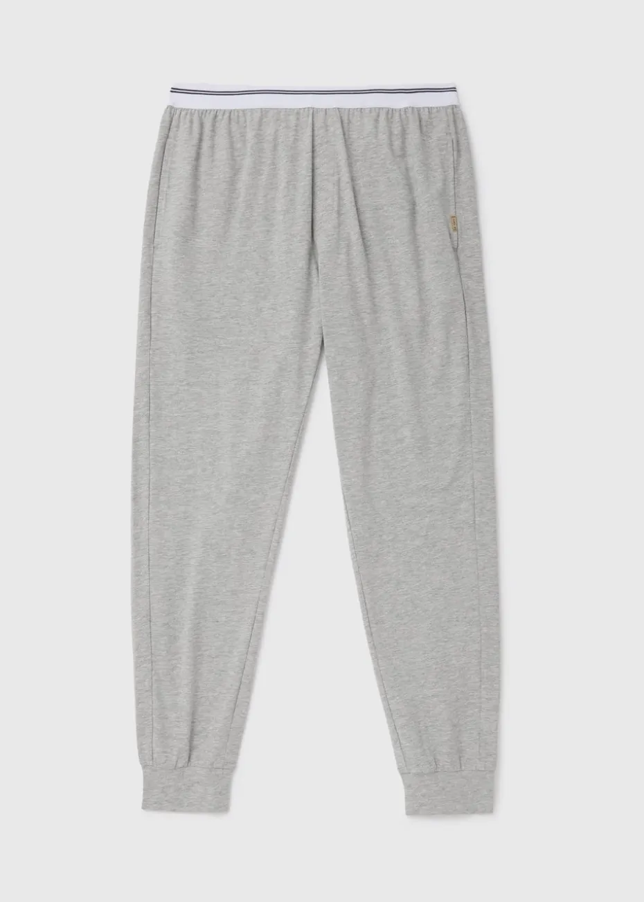 Grey Stripe Jacquard Waistband Joggers