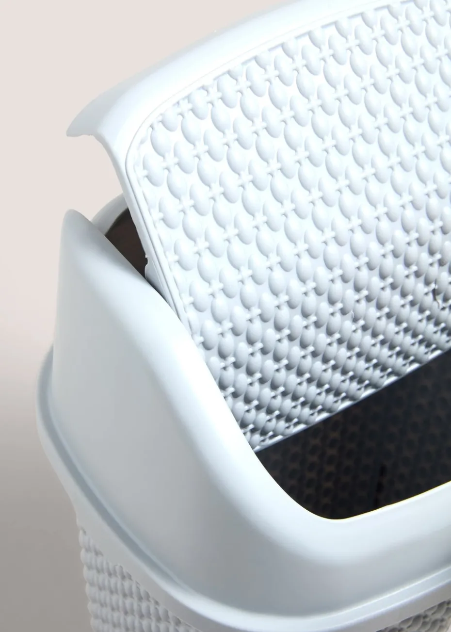 Grey Textured Plastic Bin