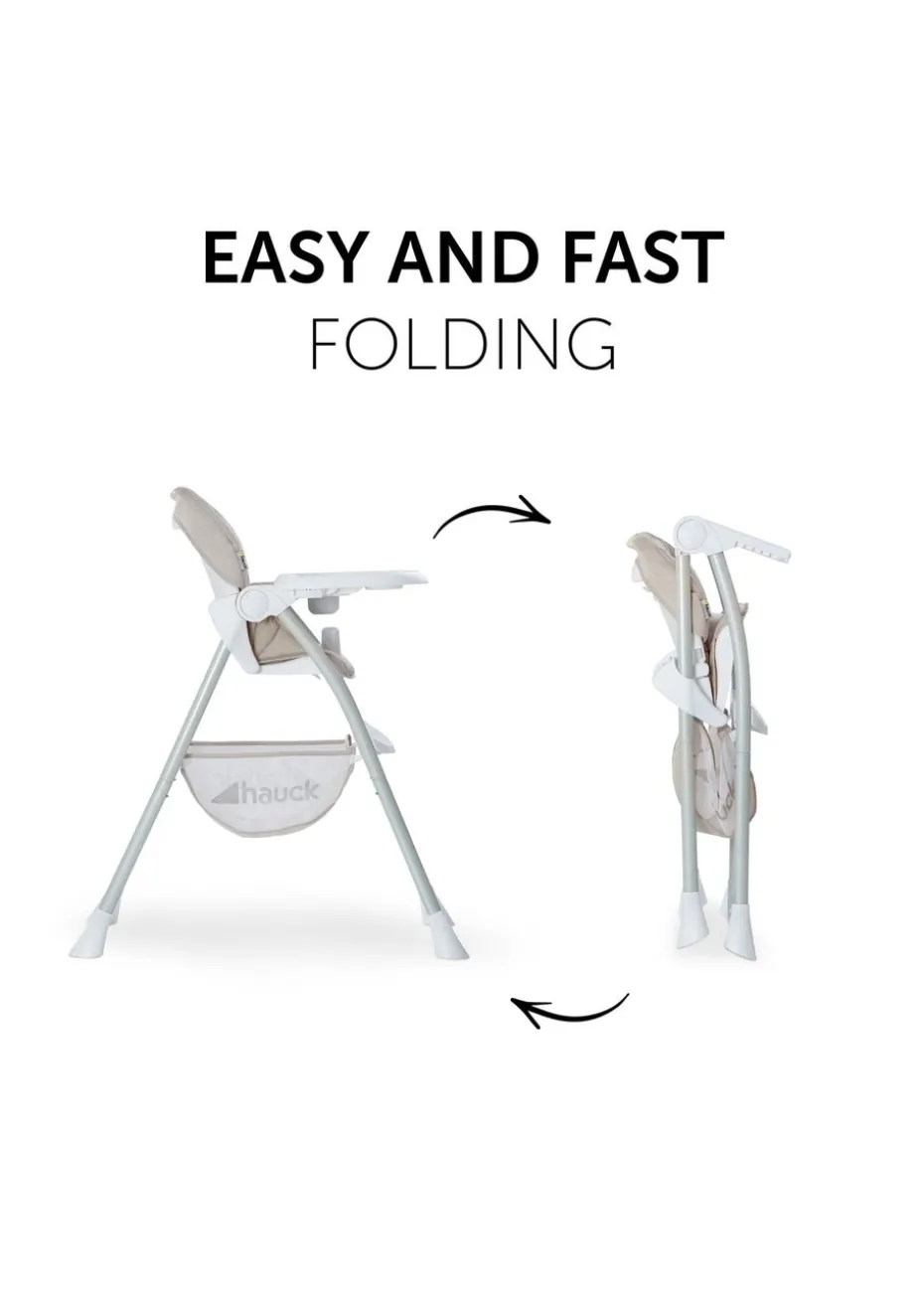 Hauck Beige Sit N Fold Highchair