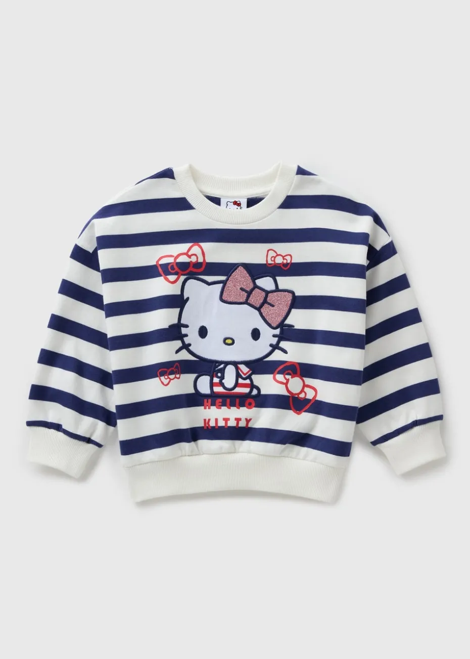 Hello Kitty Navy Stripe Sweatshirt (3-13yrs)