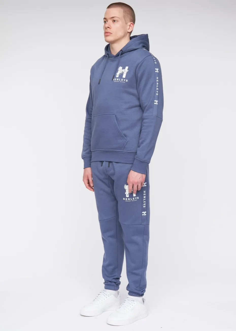 Henleys Deep Blue Tapehen Hoodie