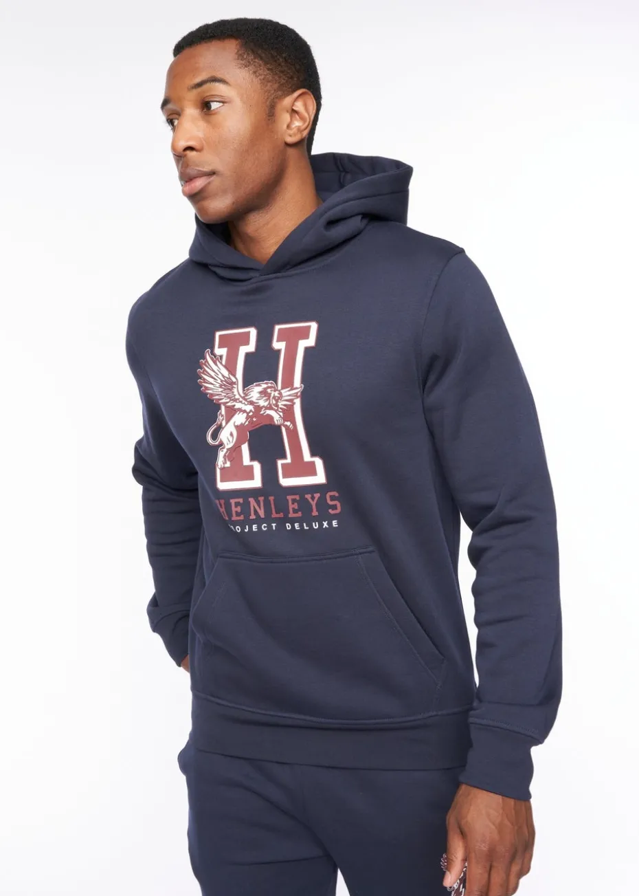 Henleys Navy Belton Hoodie