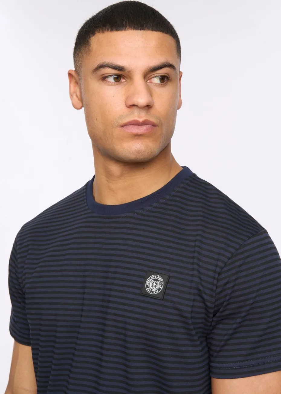 Henleys Navy Henbrett Stripe T-Shirt