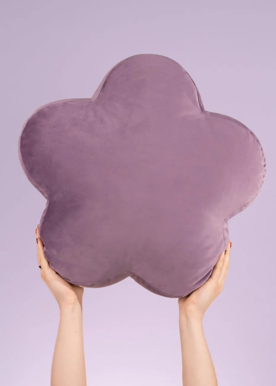 Heya Home Flower Velvet Ready Filled Cushion (One Size)