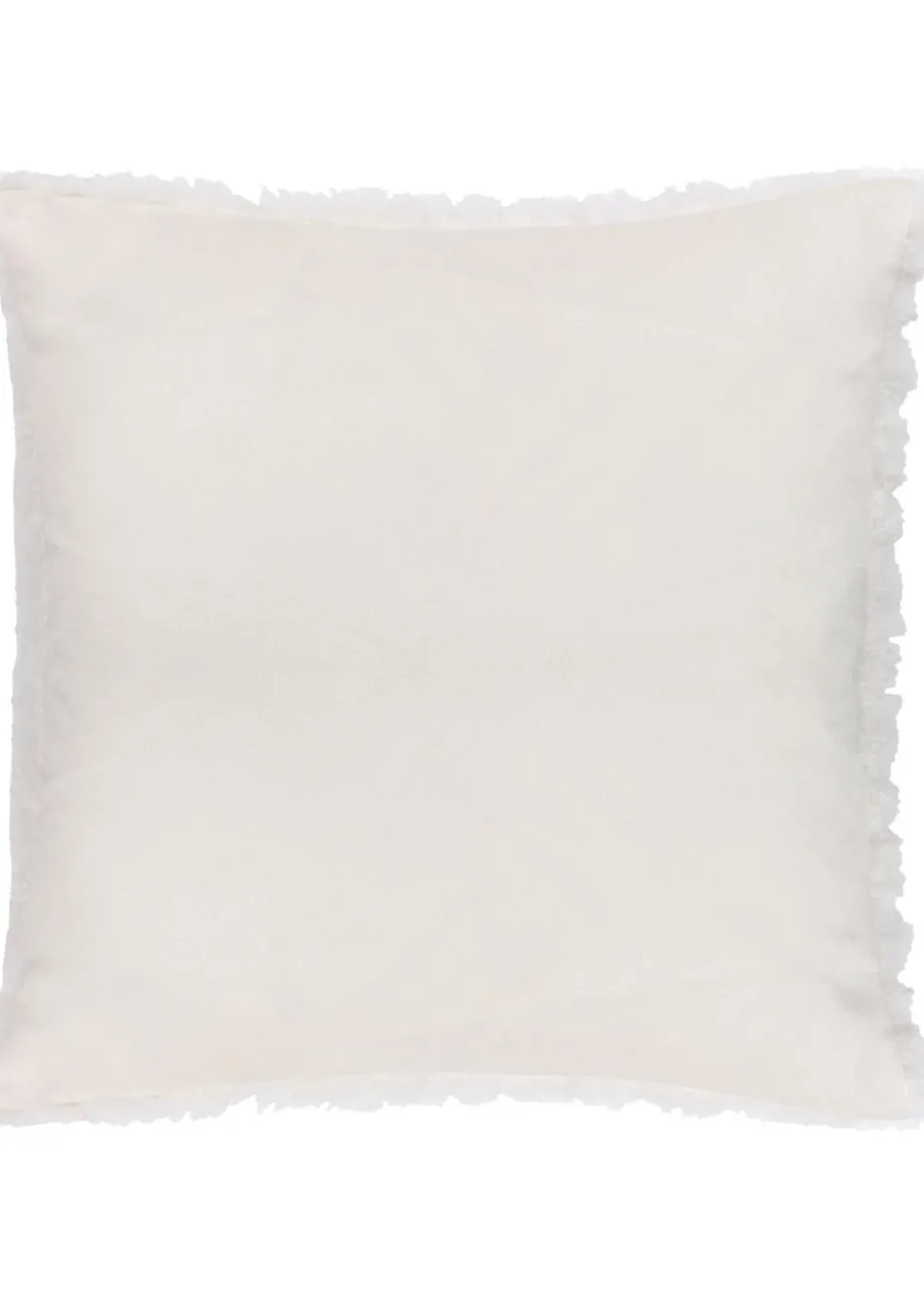 Heya Home Fluff Ball Faux Fur Filled Cushion (45cm x 45cm x 8cm)
