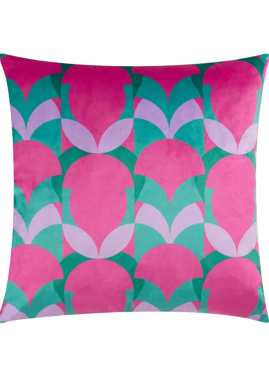 Heya Home Raeya Velvet Filled Cushion (45cm x 45cm x 8cm)