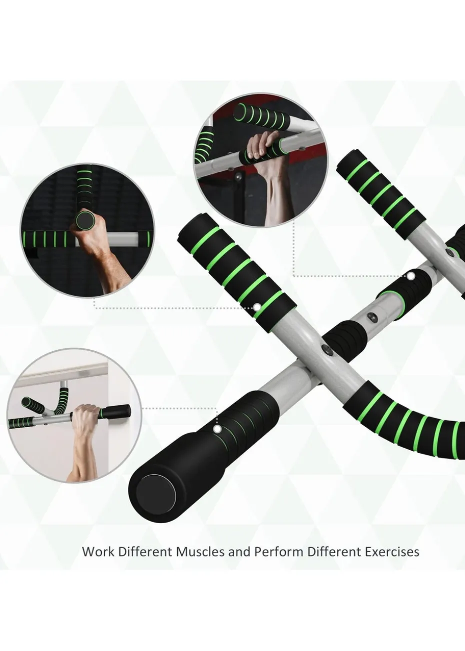 HOMCOM Indoor Fitness Door Horizontal Bar Pull-ups Home Gym Upper Body Workout