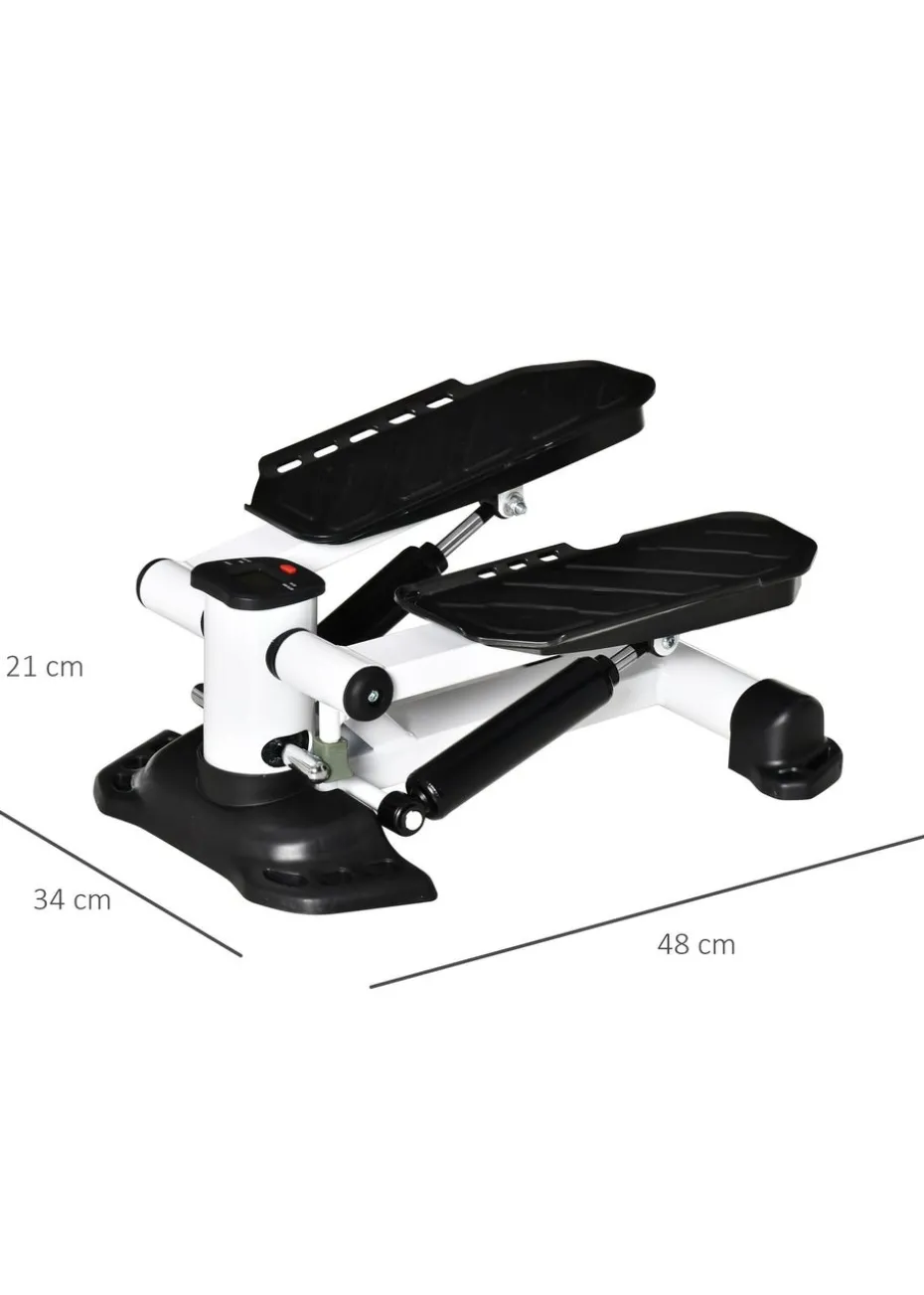 HOMCOM Portable Mini Stepper Step Machine for Home Gym Office Exercise Workout