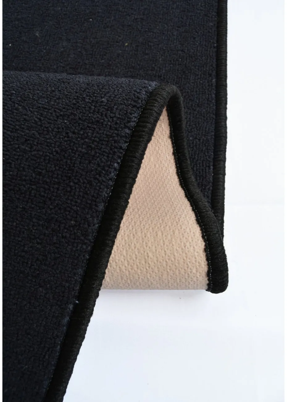 Homemaker Black Eat Sleep Game Repeat Rug