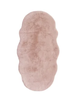 Homemaker Blush Luxury Fur Double Rug