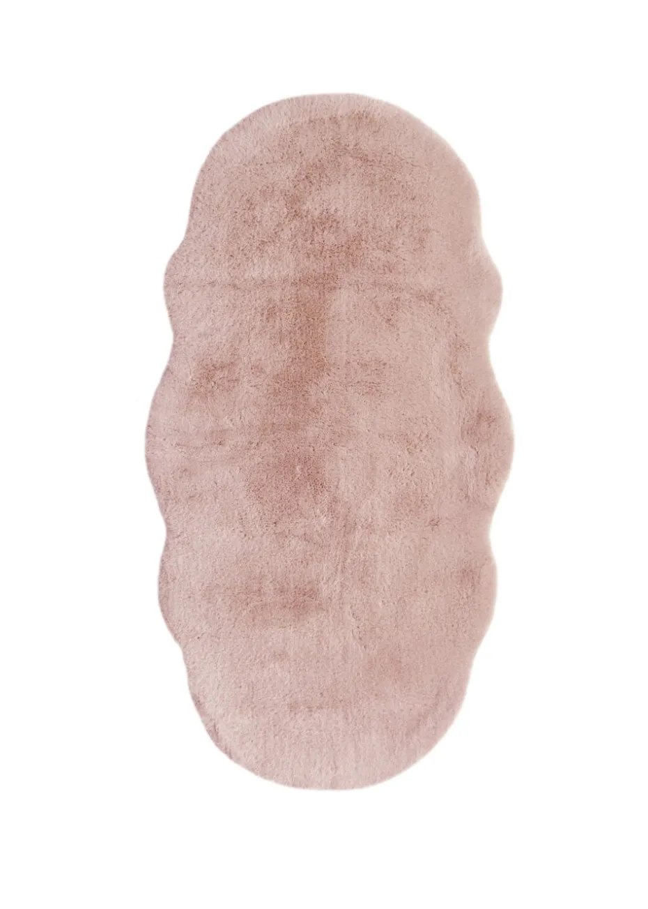 Homemaker Blush Luxury Fur Double Rug