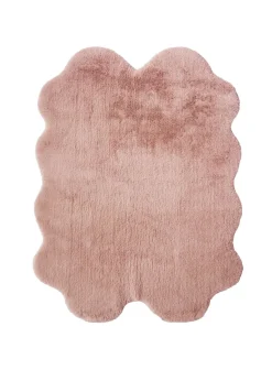 Homemaker Blush Luxury Fur Quad Rug