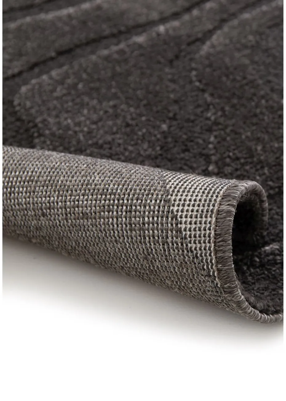 Homemaker Reef Ripple Charcoal Anthracite Rug