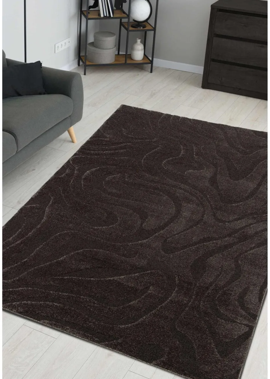 Homemaker Reef Ripple Charcoal Anthracite Rug