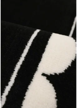 Homemaker Scallop Black Rug