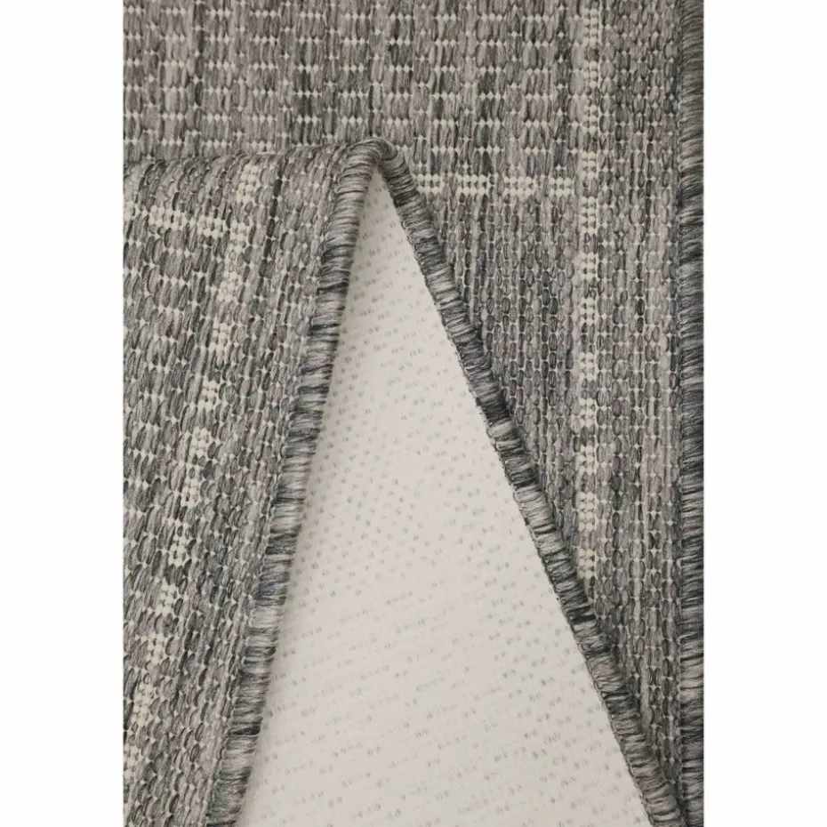 Homemaker Steel Check Gel Flatweave Rug