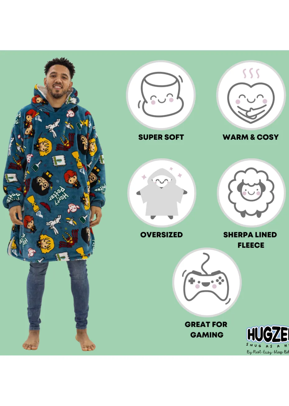 HUGZEE Harry Potter Mischief Hooded Wearable Throw