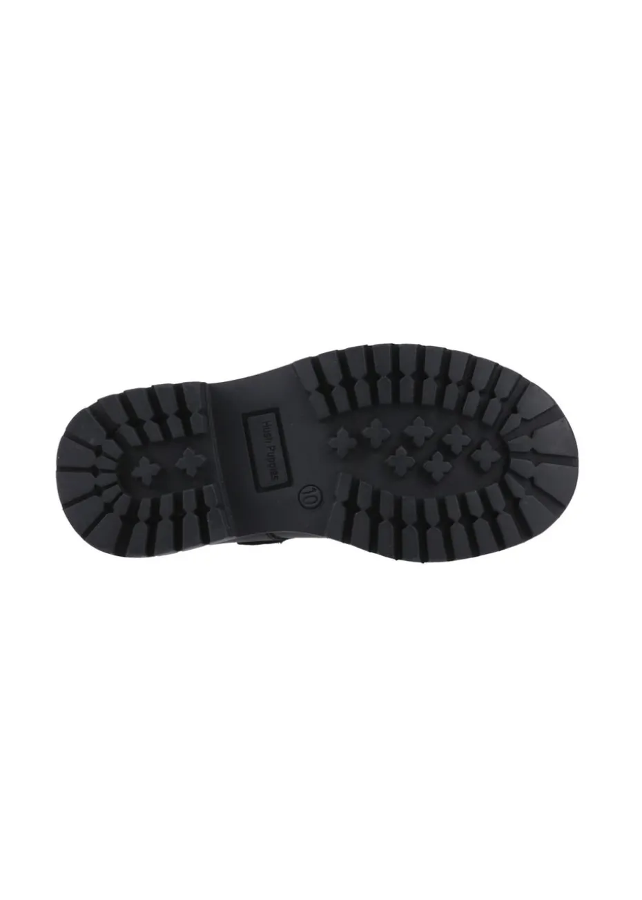 Hush Puppies Black Aurora Junior Shoe