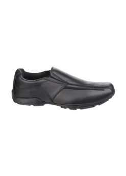 Hush Puppies Black Bespoke Senior School Shoe