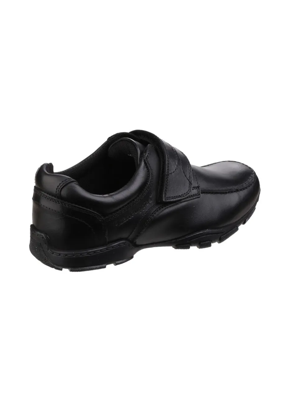 Hush Puppies Black Freddy 2 Senior School Shoe