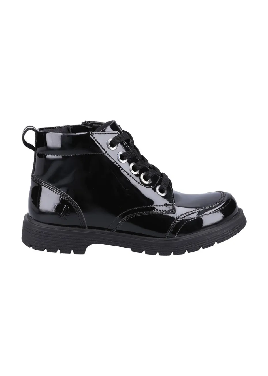 Hush Puppies Black Jolie Patent Senior Chelsea