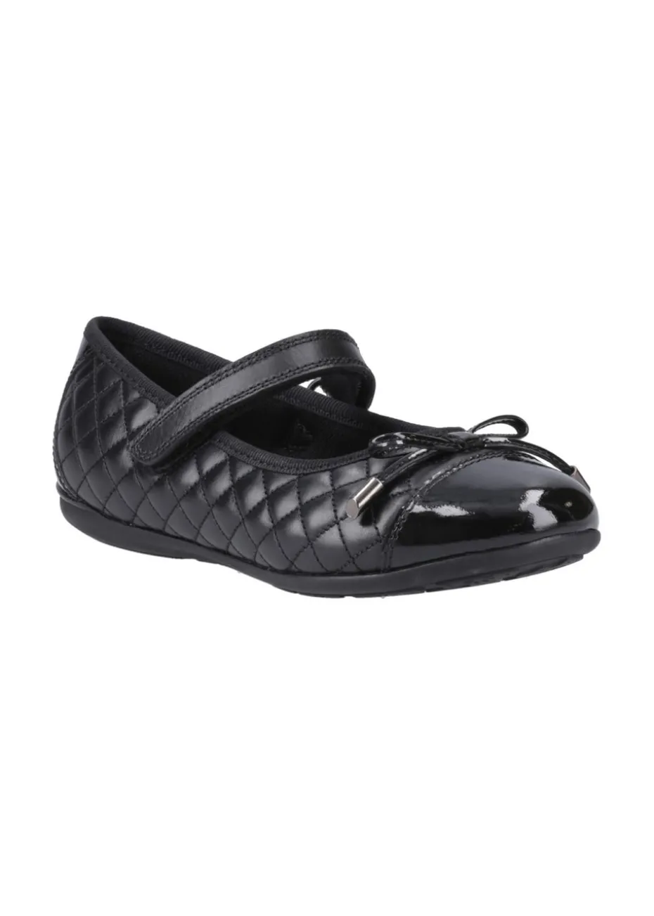 Hush Puppies Black Lottie Quilt Ballerina Senior