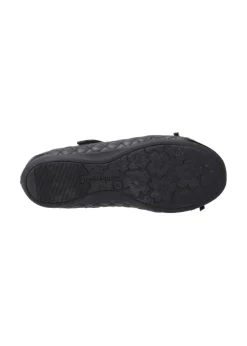Hush Puppies Black Lottie Quilt Ballerina Senior