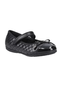 Hush Puppies Black Lottie Quilt Ballerina Senior