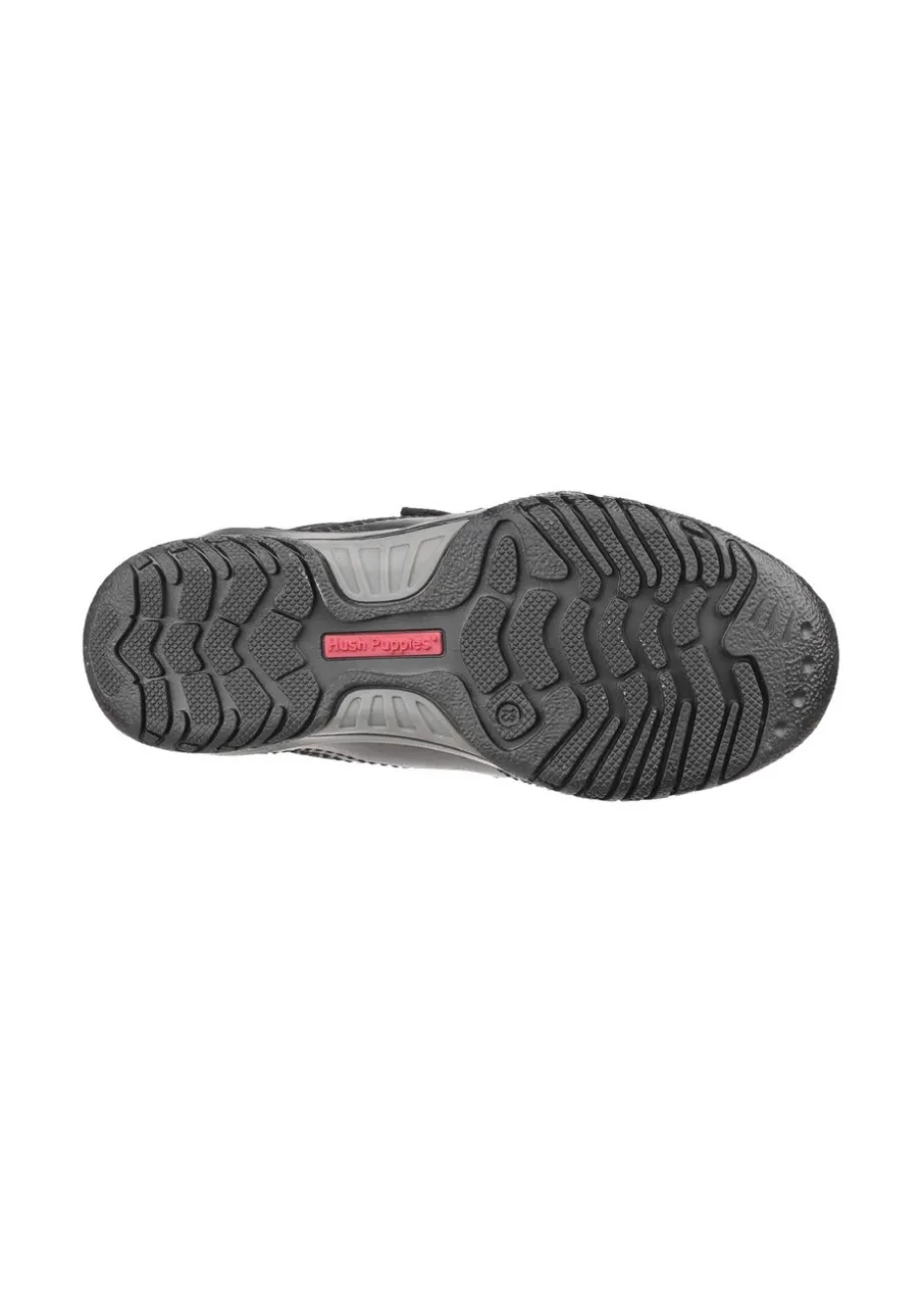 Hush Puppies Boys Black Jezza Junior School Shoes (Younger 10-Older 2.5)