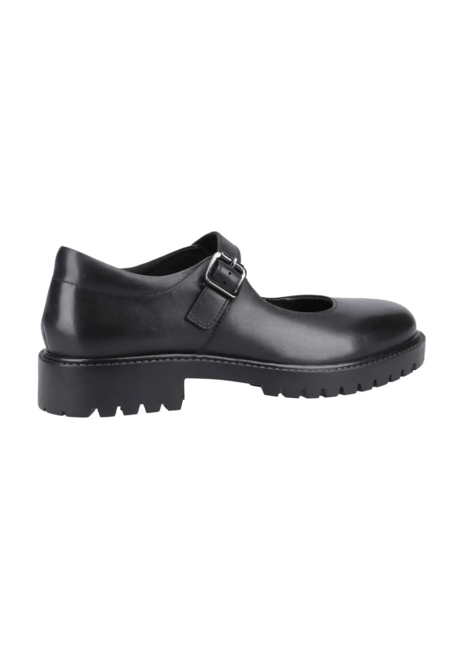 Hush Puppies Girls Black Aurora Senior School Shoes (Older 3-5)