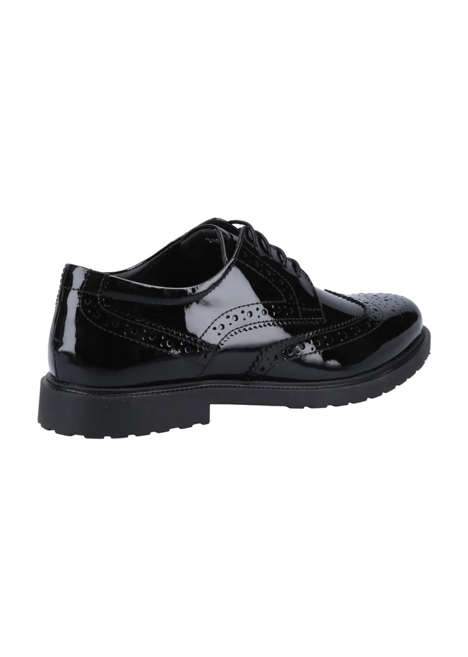 Hush Puppies Glossy Black Verity Brogue