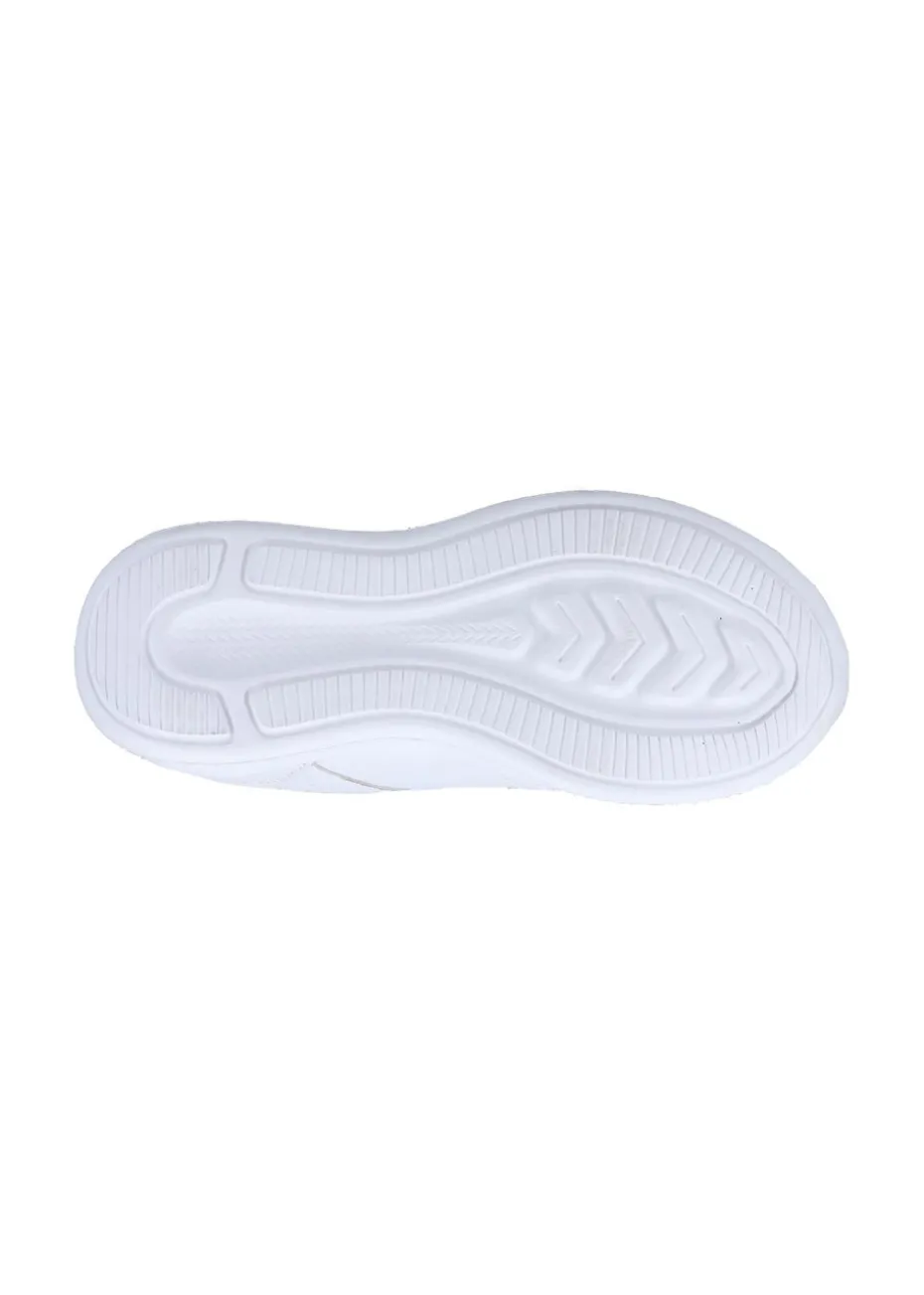 Hush Puppies Unisex White Marling Easy Junior School Shoes (Younger 10 - Older 2)