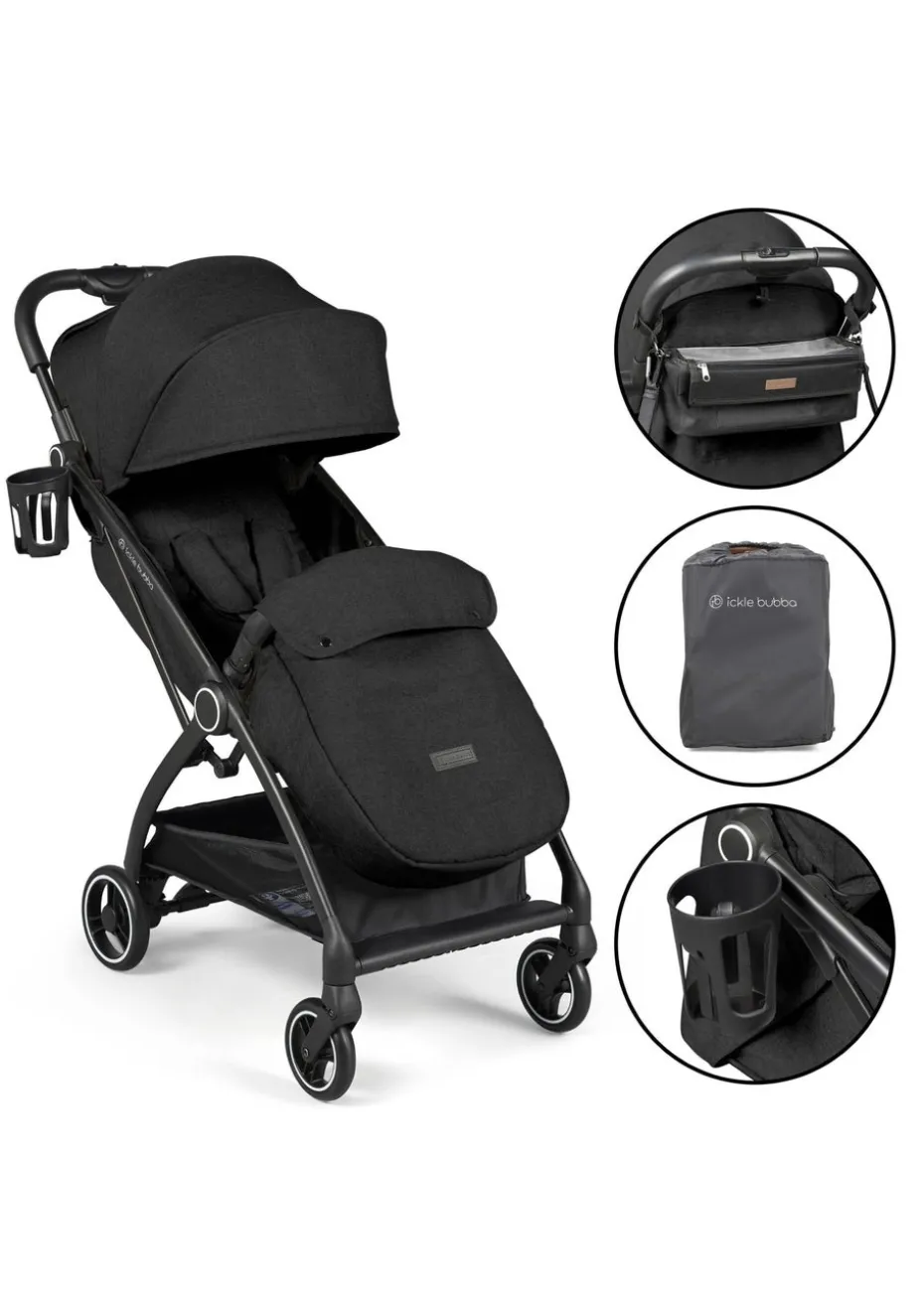 Ickle Bubba Black Aries Prime Autofold Stroller