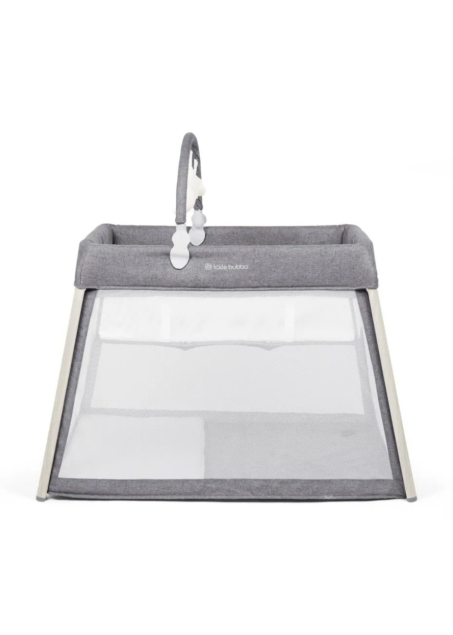 Ickle Bubba Grey Scout 3 in 1 Travel Crib Cot and Playpen