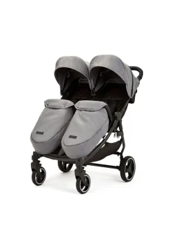Ickle Bubba Grey Venus Prime Double Stroller