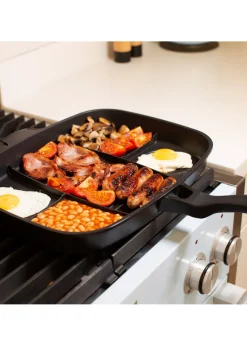 Ingenious Black Lazy Man Frying Pan