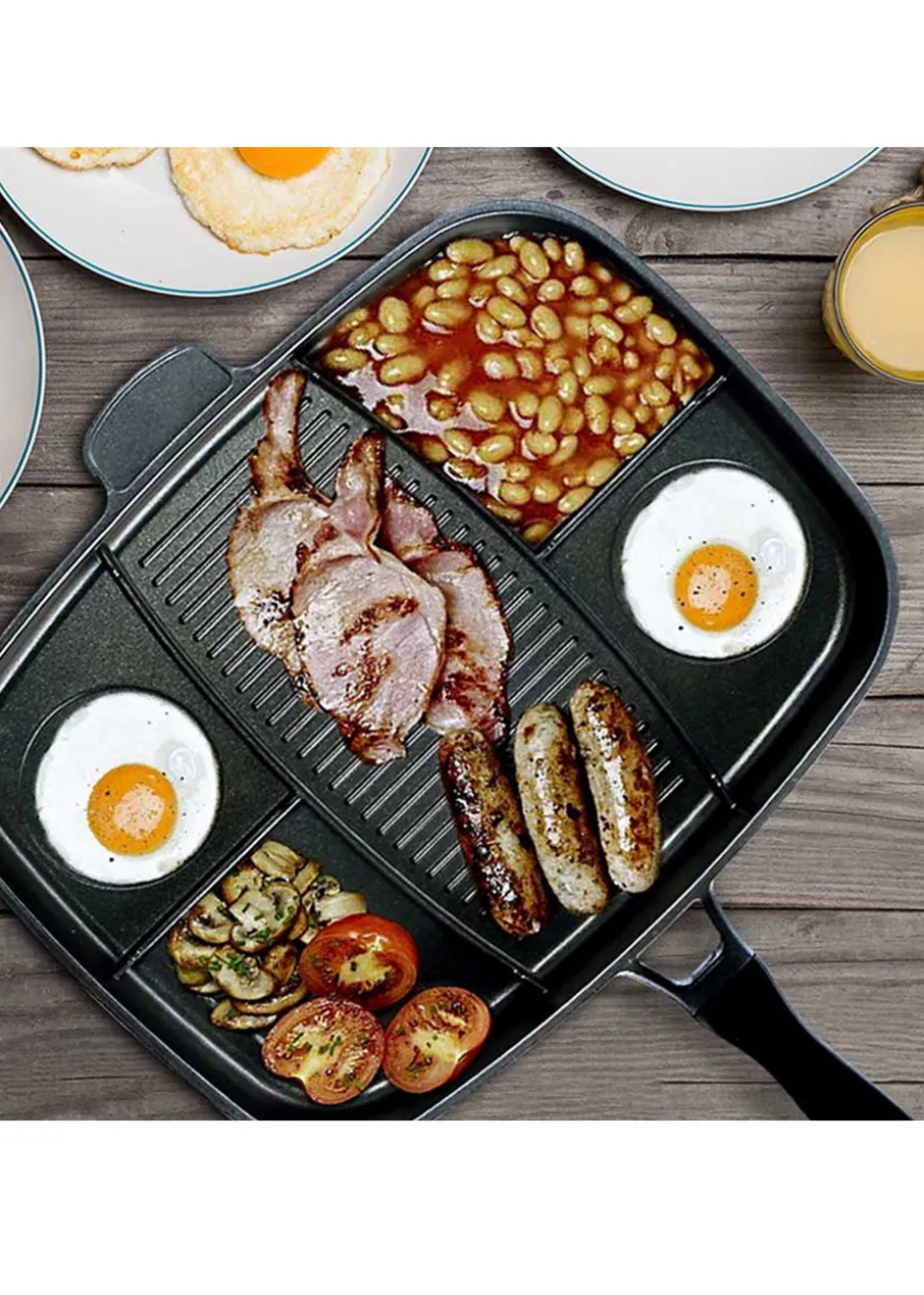Ingenious Black Lazy Man Frying Pan