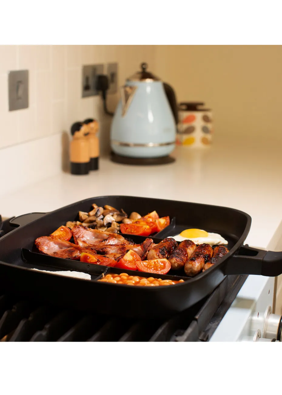 Ingenious Black Lazy Man Frying Pan
