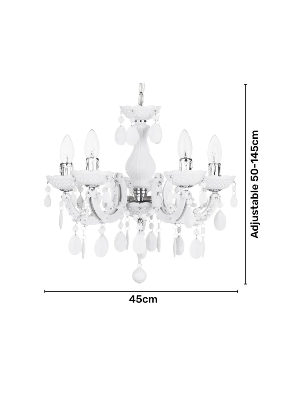 Inlight Charlotte 5 Light Chandelier (145cm x 45cm x 45cm)