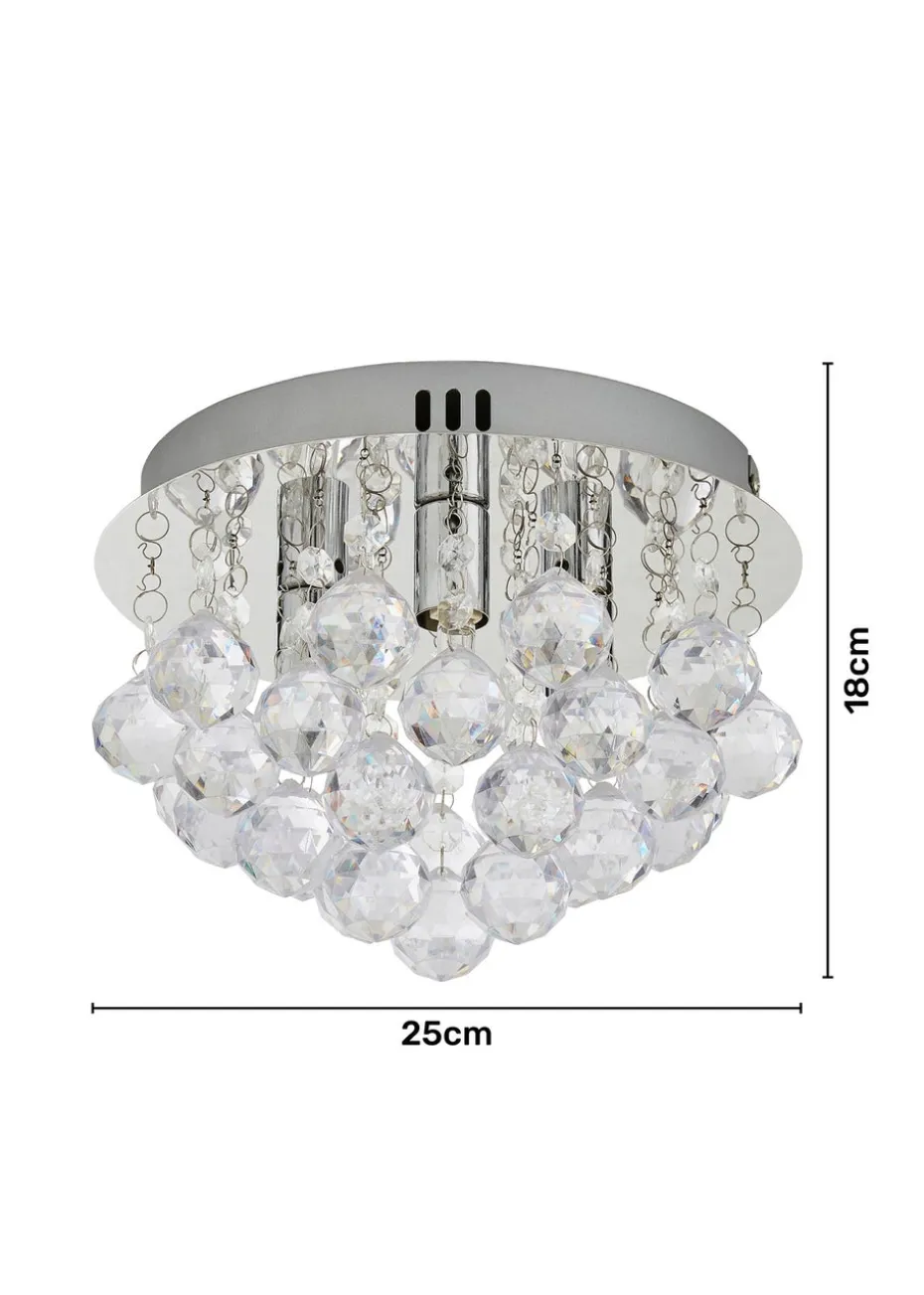 Inlight Saxby Flush Ceiling Light (16cm x 25cm)