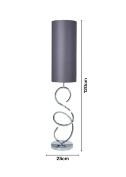 Inlight Sculpted Spiral Floor Lamp (125cm x 25cm x 25cm)