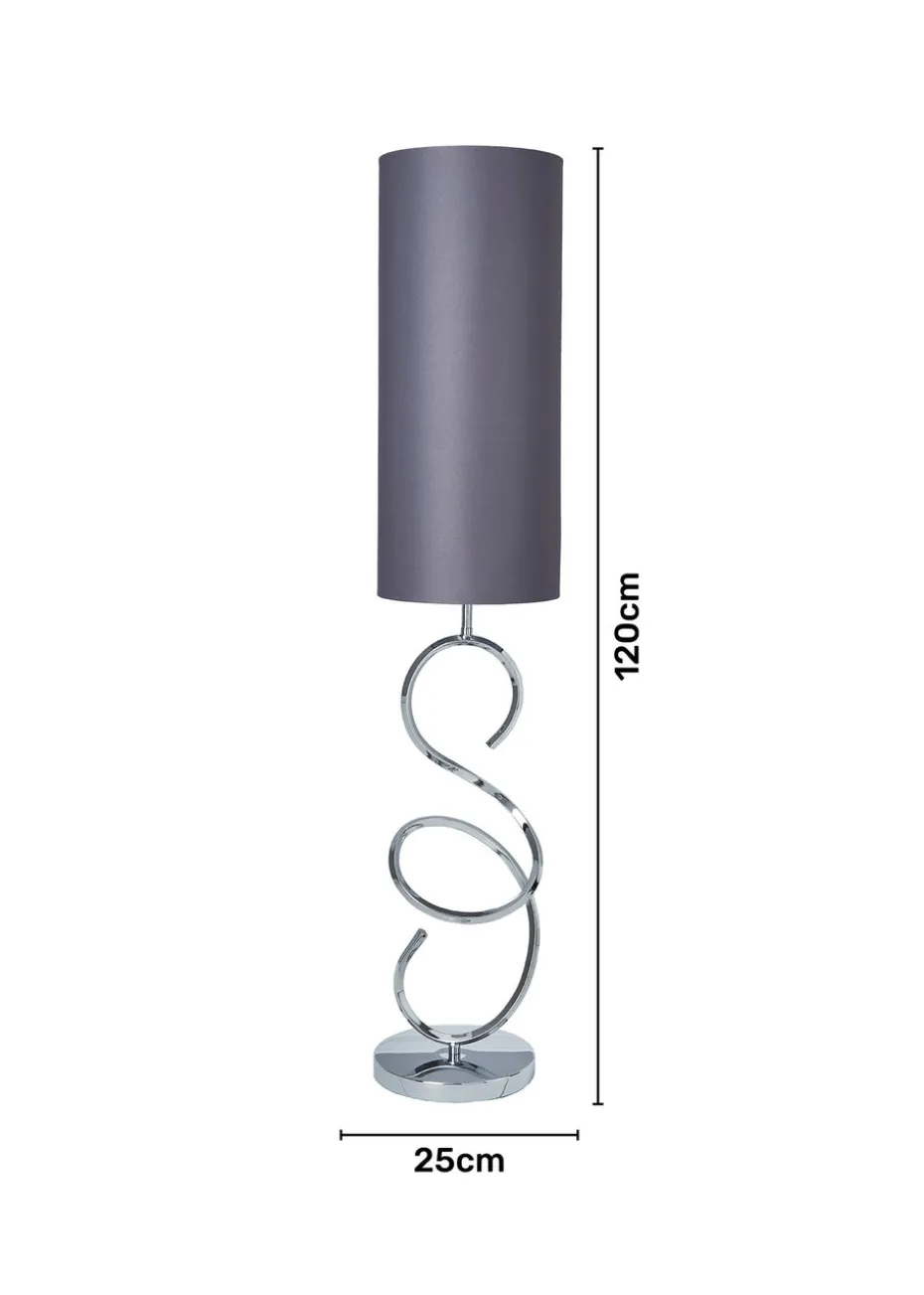 Inlight Sculpted Spiral Floor Lamp (125cm x 25cm x 25cm)