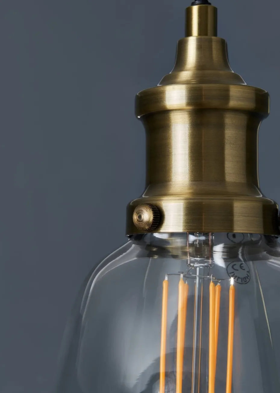 Inlight Warehouse 1 Light Diner Pendant (75cm x 6cm x 36cm)