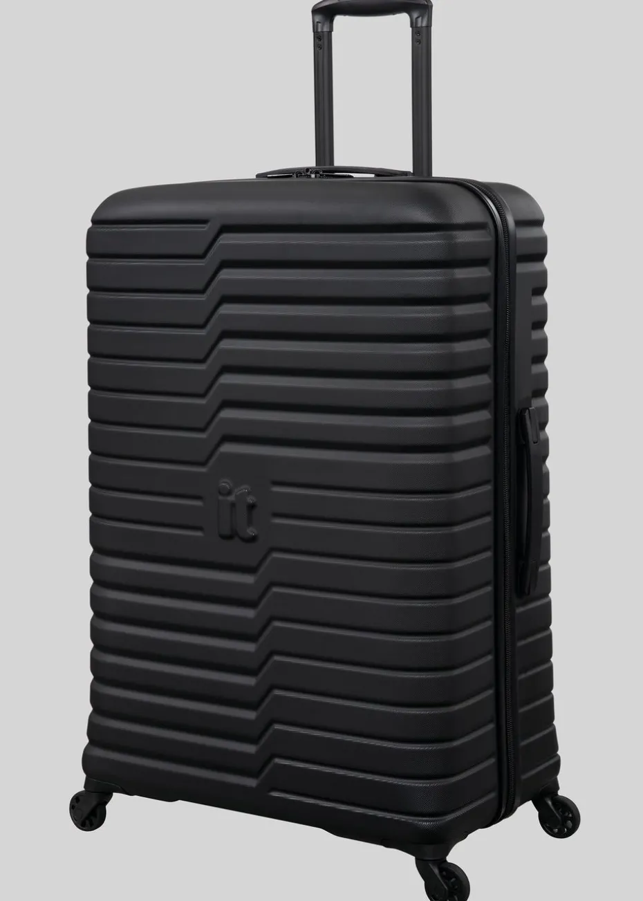 IT Luggage Black Navigator Hard Suitcase