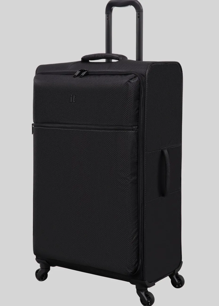 IT Luggage Black Navigator Soft Suitcase