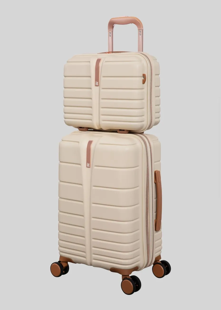 IT Luggage Cream Fascinate Hardshell Suitcase