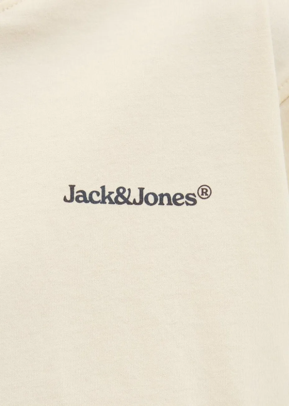 Jack & Jones Boys Cream Printed T-Shirt (8-16yrs)