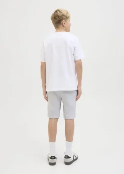 Jack & Jones Boys White Gordonbeau Shorts (8-16yrs)